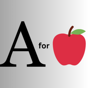 A for Apple vocabulary starts with A